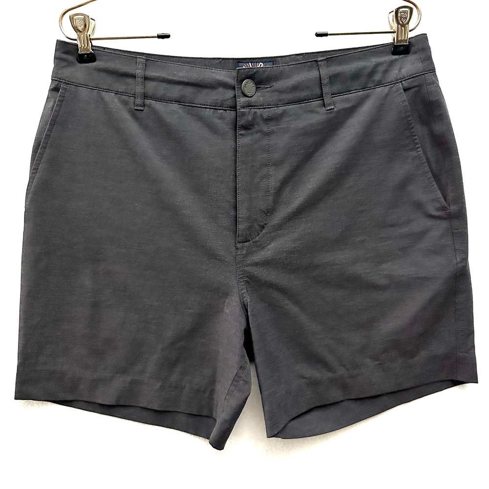 Faherty All Day Shorts Mens 31 x 5"Charcoal Gray Stretch Hybrid Board Shorts